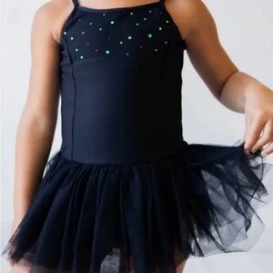 SweetHoney Black Tulle Tutu leotard Size 4T